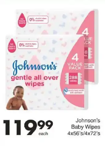 Save Johnson's Baby Wipes offer