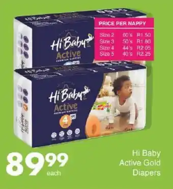 Save Hi Baby Active Gold Diapers offer