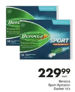 Save Berocca Sport Hydration Sachet offer