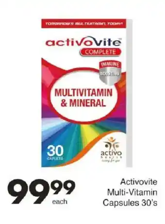 Save Activovite Multi-Vitamin Capsules offer