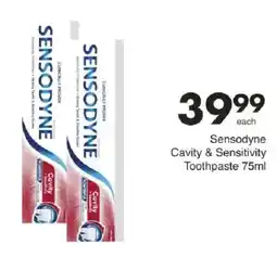 Save Sensodyne Cavity & Sensitivity Toothpaste offer