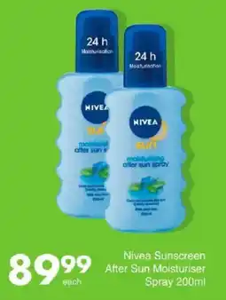 Save Nivea Sunscreen After Sun Moisturiser Spray offer