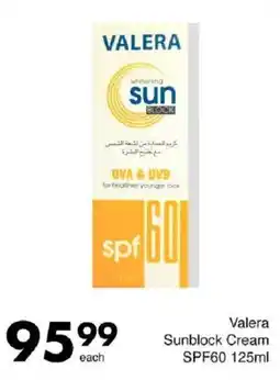 Save Valera Sunblock Cream SPF60 offer