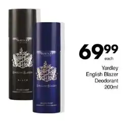 Save Yardley English Blazer Deodorant offer