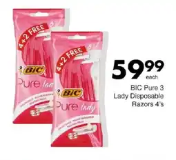 Save BIC Pure 3 Lady Disposable Razors offer