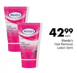 Save Mandy's Hair Removal Lotion offer