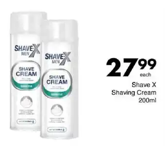Save Shave X Shaving Cream offer