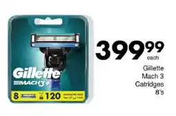 Save Gillette Mach 3 Catridges offer