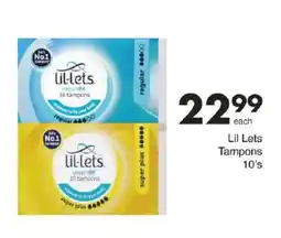 Save Lil Lets Tampons offer