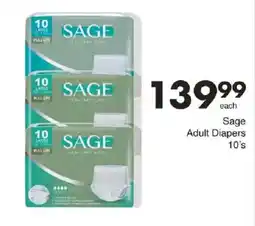 Save Sage Adult Diapers offer