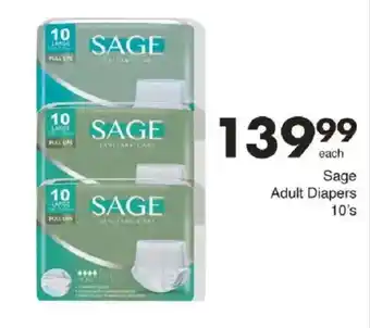 Save Sage Adult Diapers offer
