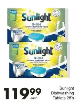 Save Sunlight Dishwashing Tablets offer