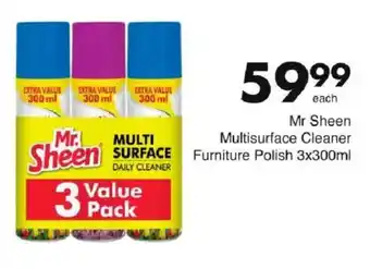 Save Mr Sheen Multisurface Cleaner Furniture Polish offer