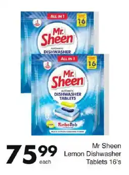 Save Mr Sheen Lemon Dishwasher Tablets offer