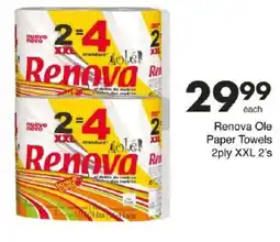 Save Renova Ole Paper Towels 2ply XXL offer