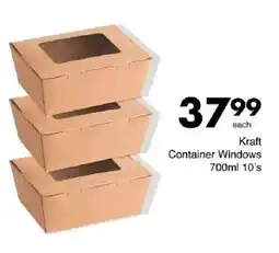 Save Kraft Container Windows offer