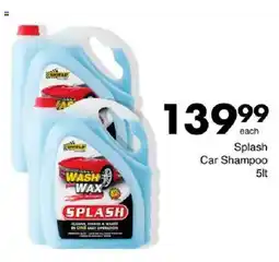 Save Splash Car Shampoo offer