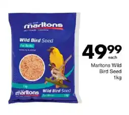 Save Marltons Wild Bird Seed offer
