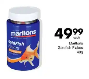 Save Marltons Goldfish Flakes offer