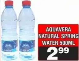 Advance Cash n Carry Aquavera natural spring water offer