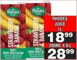 Advance Cash n Carry Rhodes Juice offer
