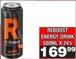 Advance Cash n Carry Reboost energy drink offer