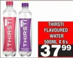 Advance Cash n Carry Thirsti flavoured water offer