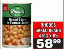 Advance Cash n Carry Rhodes Baked Beans in Tomato Sauce offer