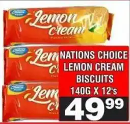 Advance Cash n Carry Nations choice lemon cream biscuits offer