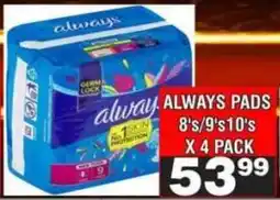 Advance Cash n Carry Always pads offer