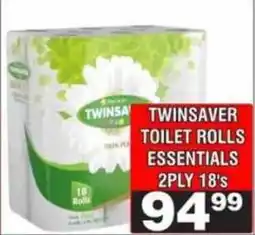 Advance Cash n Carry Twinsaver toilet rolls essentials 2ply offer