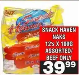 Advance Cash n Carry Snack haven naks assorted/ beef offer
