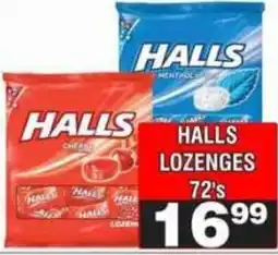 Advance Cash n Carry Halls lozenges offer