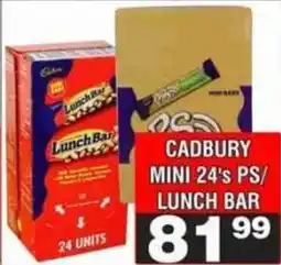 Advance Cash n Carry Cadbury mini ps/ lunch bar offer