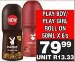 Advance Cash n Carry Play boy/ play girl roll on offer