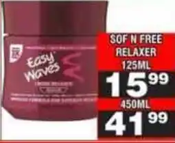 Advance Cash n Carry Sof n free relaxer offer