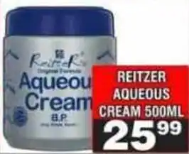 Advance Cash n Carry Reitzer aqueous cream offer