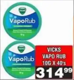 Advance Cash n Carry Vicks vapo rub offer