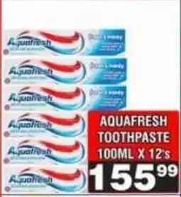 Advance Cash n Carry Aquafresh toothpaste offer