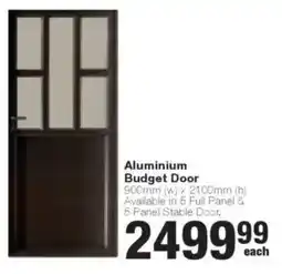 Build It Aluminium Budget Door offer