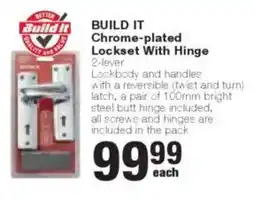 Build It Build it Chrome-plated Lockset With Hinge offer