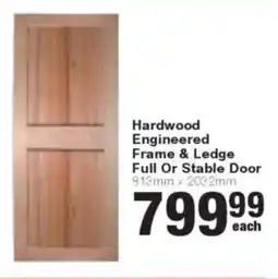 Build It Hardwood Engineered Frame & Ledge Full Or Stable Door offer