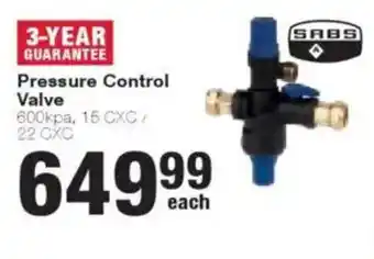 Build It Pressure Control Valve offer