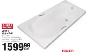 Build It Viking White Bath offer