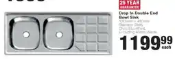 Build It Drop In Double End Bowl Sink offer