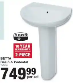 Build It Betta Basin & Pedestal White offer