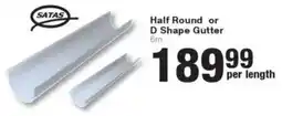 Build It Half Round or D Shape Gutter offer