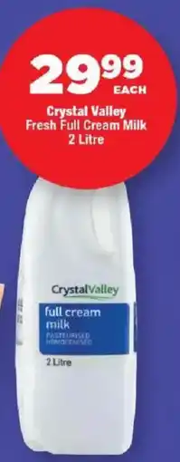 OK Foods Crystal Valley Fresh Full Cream Milk offer