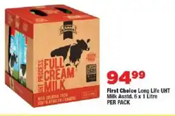 OK Foods First Choice Long Life UHT Milk offer
