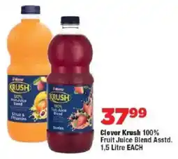 OK Foods Clover Krush 100% Fruit Juice Blend offer